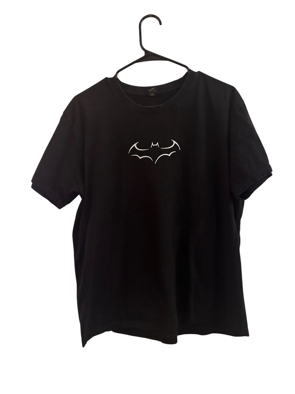 Batman Black Short Sleeve 100% Ring Spun Cotton T-Shirt Men Sz L